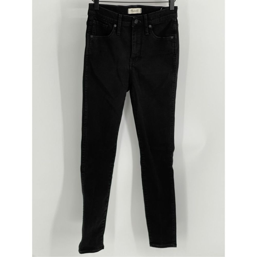 Madewell Jeans Black Women's Size 26 10" High Rise Skinny Denim‎